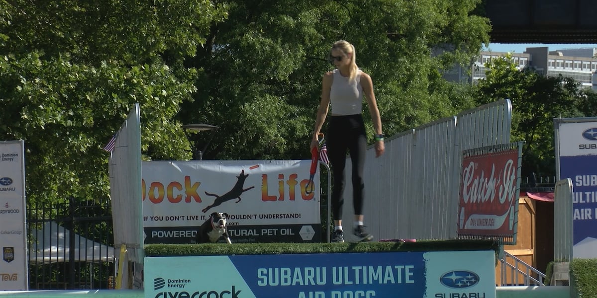 Dominion Energy Riverrock kicks off in RichmondThe first day kicked off with the Ultimate Air Dog competition, a fan favorite event.