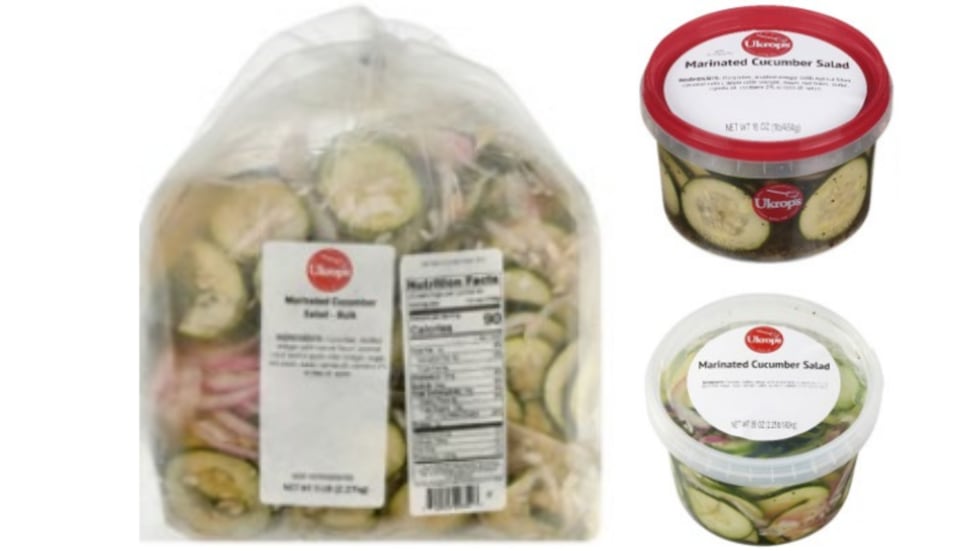 Ukrop’s is recalling three of its products related to a cucumber recall that has affected 15...