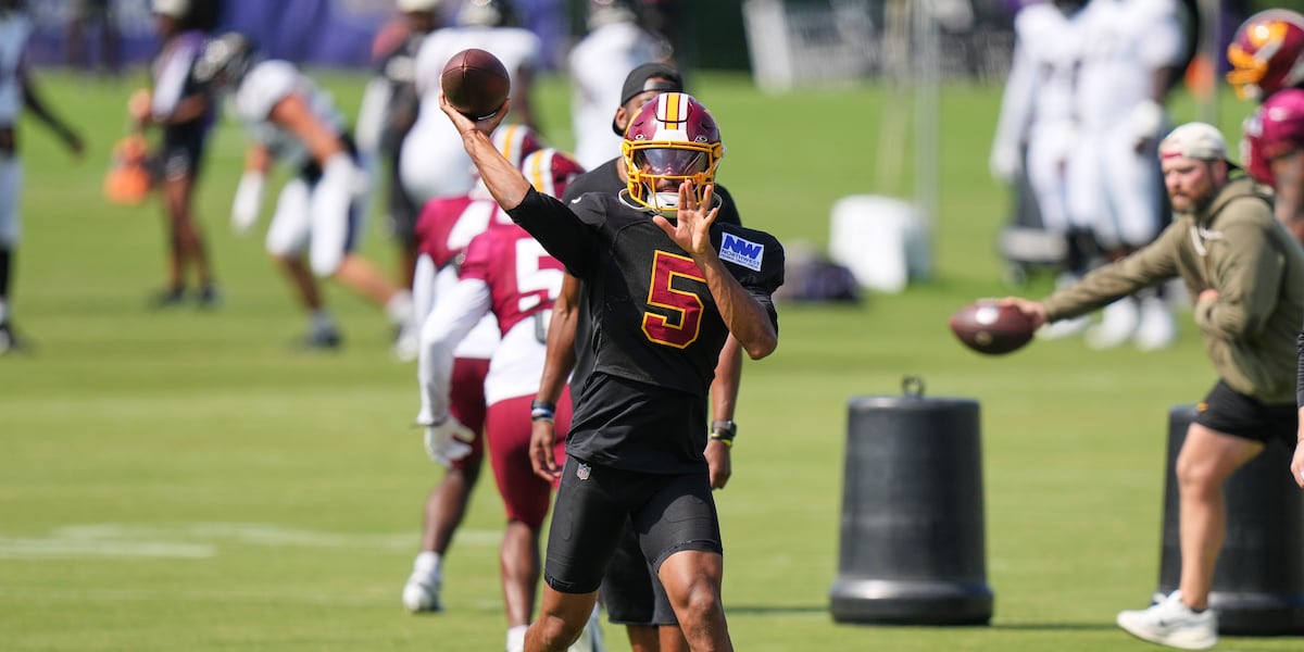 Coverage image for: Commanders’ Jayden Daniels is ready to quiet the critics entering his third NFL season