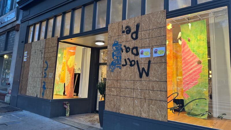 Store owners outraged after vandals shoot out windows with BB gun.