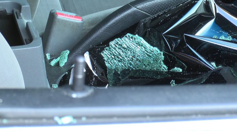 A car was broken into on early Thursday morning in Highland Springs.