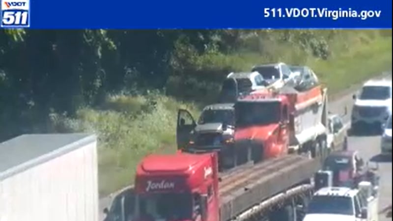 A person is dead following a tractor-trailer crash on I-95 in Chesterfield.