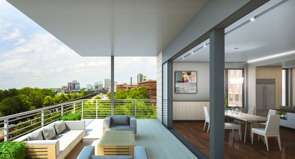 View envisioned from One Shiplock, courtesy One South Realty