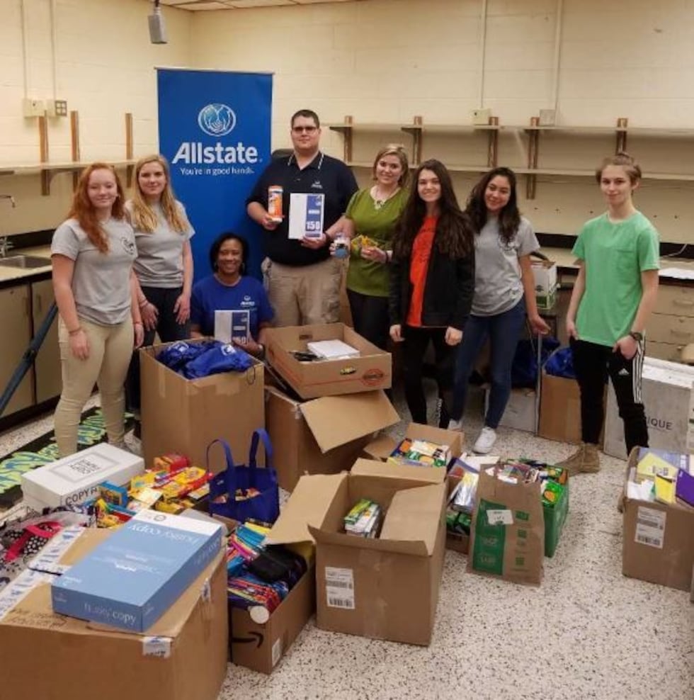 Students have gathered to help those living in the Virgin Islands. (Source: Sandy Stewart)