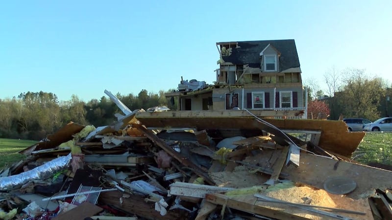 Home destroyed in Amherst County by EF2 tornado (Source: NBC12)