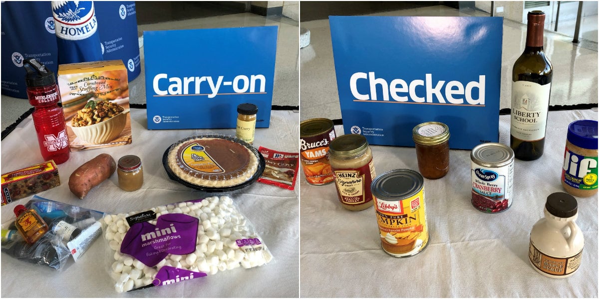 Can You Put Food In Your Checked Bag
