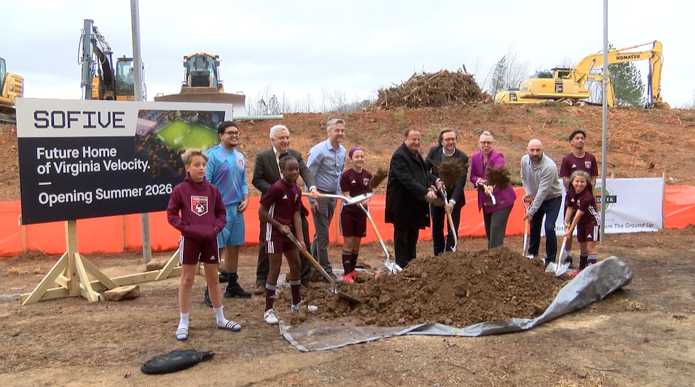 Chesterfield leaders break ground on two new outdoor soccer fields.