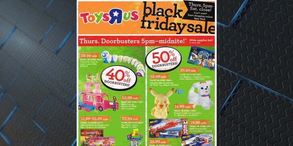 Toys R Us Black Friday deals of 2016