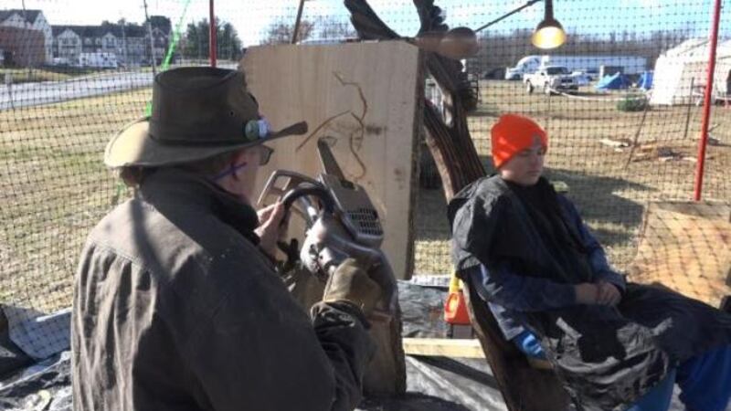 Richardson said he started creating these pieces after helping a friend with an art show back...