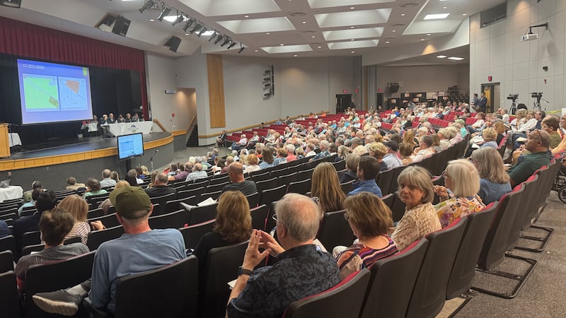 Hundreds pack out Goochland County's Planning Commission meeting to speak against the Proposed...