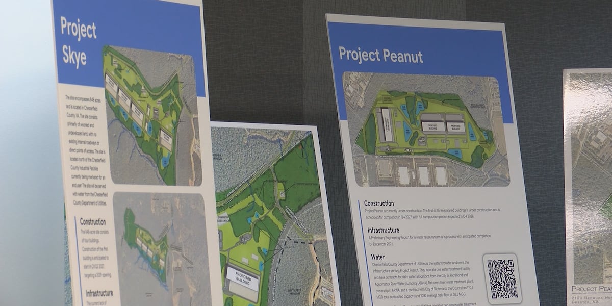 Google data center open house draws hundreds in Chesterfield County Published : Jul. 16, 2026 at 4:40 AM GMT+2 | Updated : 12 minutes ago