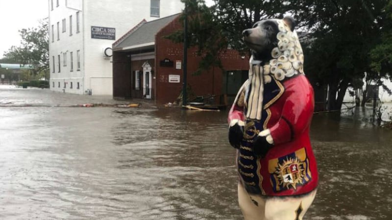 The statues were commissioned in 2010, but some have been decommissioned by Hurricane Florence.