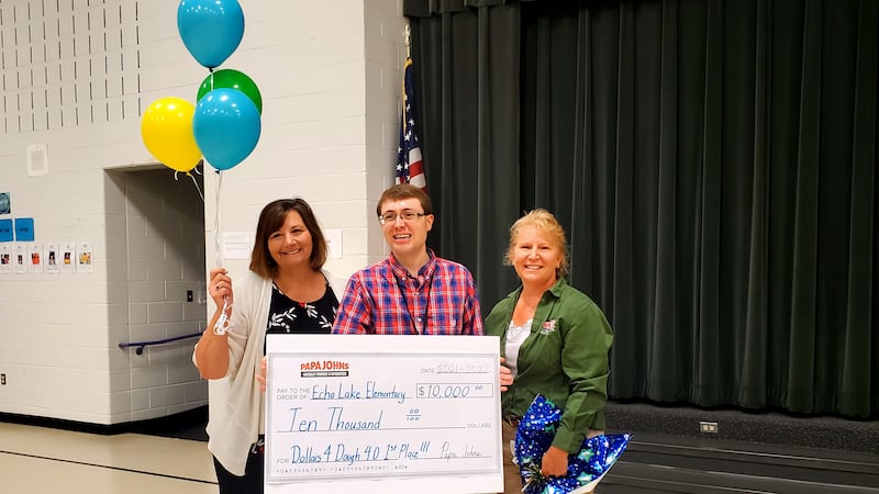 Echo Lake Elementary secured the first place prize of $10,000 in the Dollars4Dough4.0...