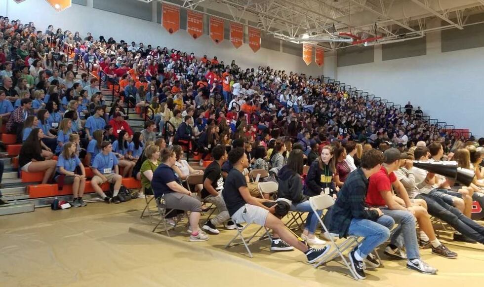 Students have gathered to help those living in the Virgin Islands. (Source: Sandy Stewart)