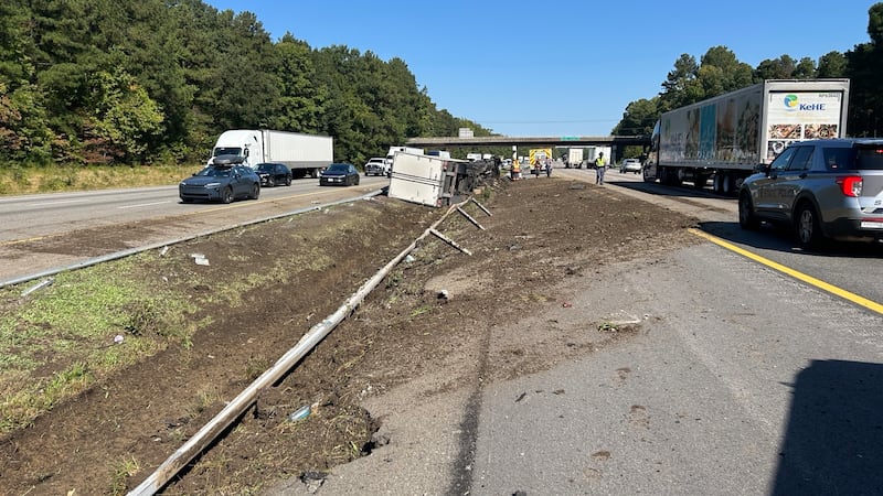 Virginia State Police is investigating a crash involving an overturned tractor-trailer on I-95...
