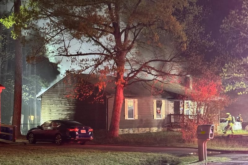 Burning candle sparks house fire