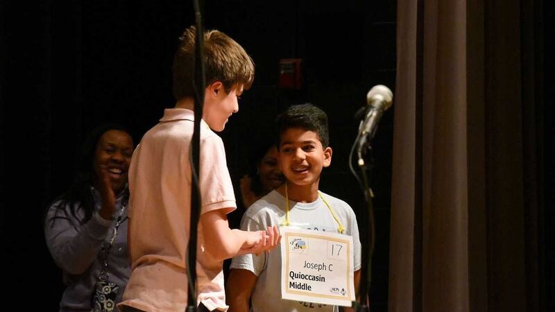 Joseph Chambers competes in a spelling bee. (Source: Henrico County Public Schools)