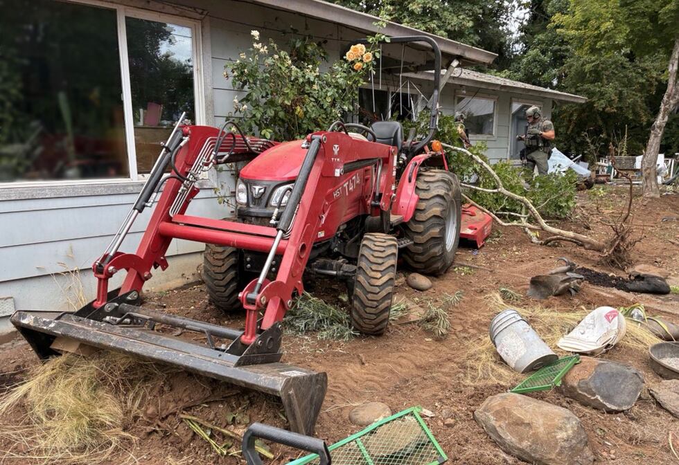 A man was arrested after allegedly shooting a gun at tree workers in Clackamas County on...
