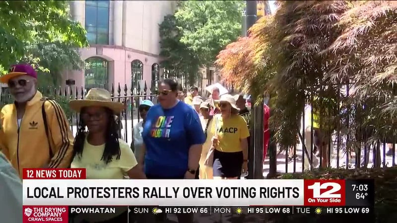 Thousands of people participated in protests across the country Saturday over voting rights.