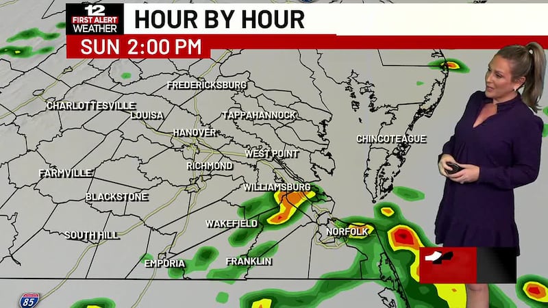 Daily rain chances into next week.