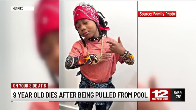 A 9-year-old boy died Monday after being pulled from a pool at Swim RVA’s summer camp on North...