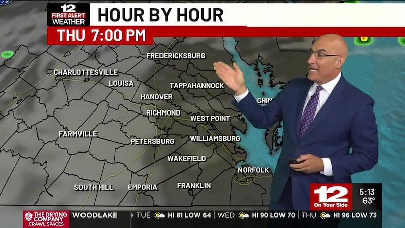 Quiet weather expected through mid-week. Watching Thursday evening and Friday for showers and...