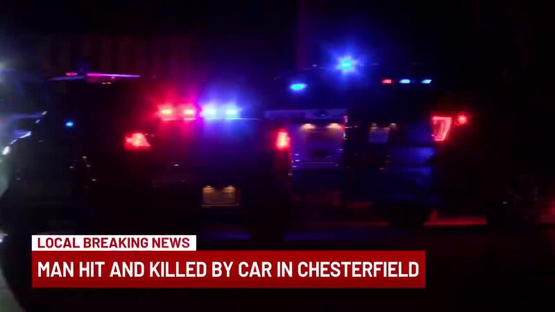 A man died after getting hit by a car walking along Route 1 Tuesday evening.