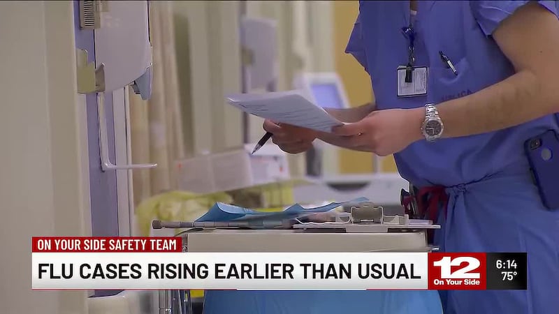 Doctors say the early increase is worth watching, though statewide flu activity remains low.