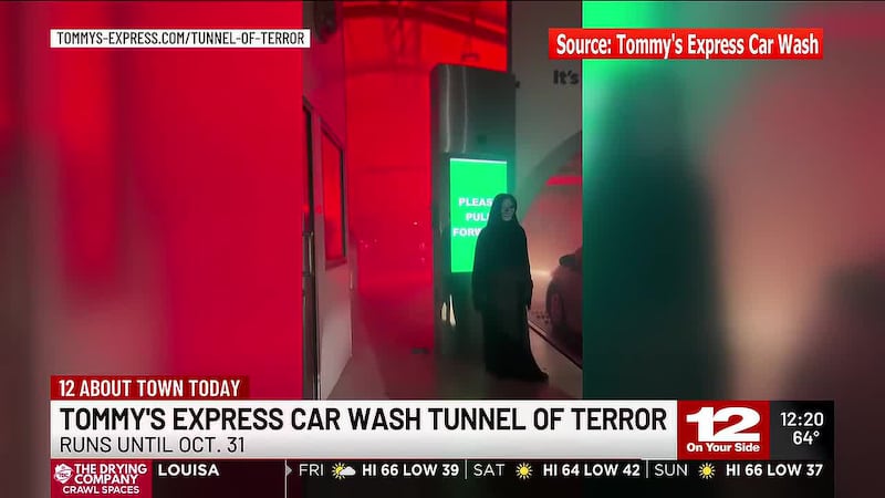 Tommy's Express Car Wash Tunnel of Terror runs until Oct. 31.