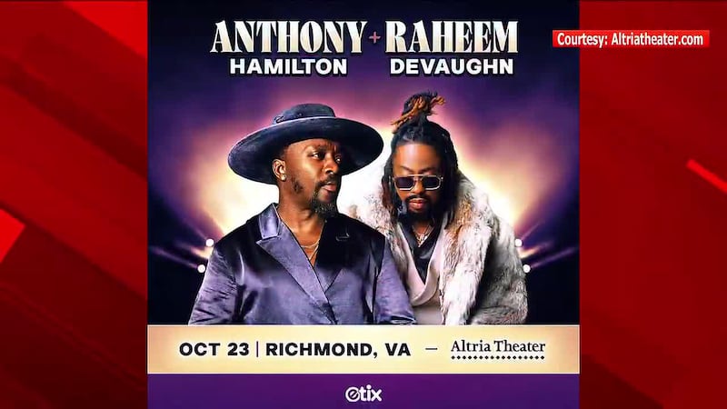 Anthony Hamilton + Raheem Devaughn at Altria Theater today Oct. 23.
