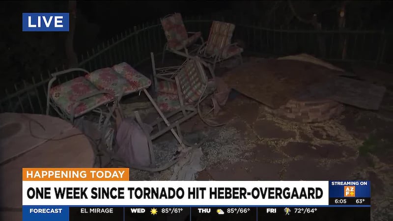 Pastor Eric Woods took Arizona's Family inside of one Overgaard resident's home that was hit...
