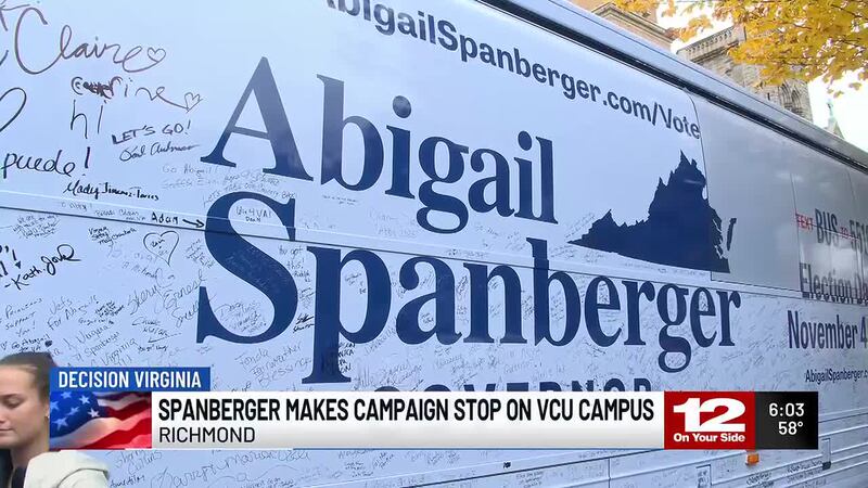 Spanberger told the college students that if elected, she plans to help lower the cost of...